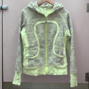Lululemon Unique Lemon-Lime-Green Scuba Jacket 10